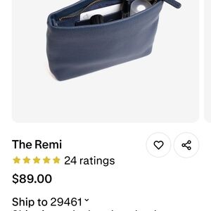 The Remi Blue Clutch